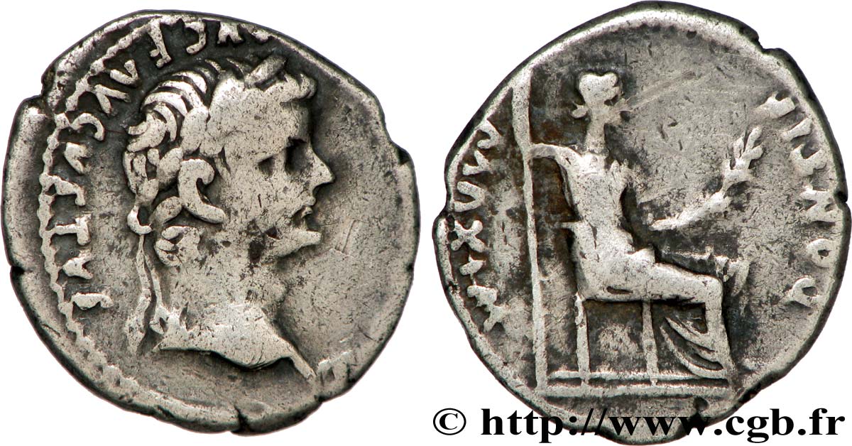 TIBÈRE Denier TB+