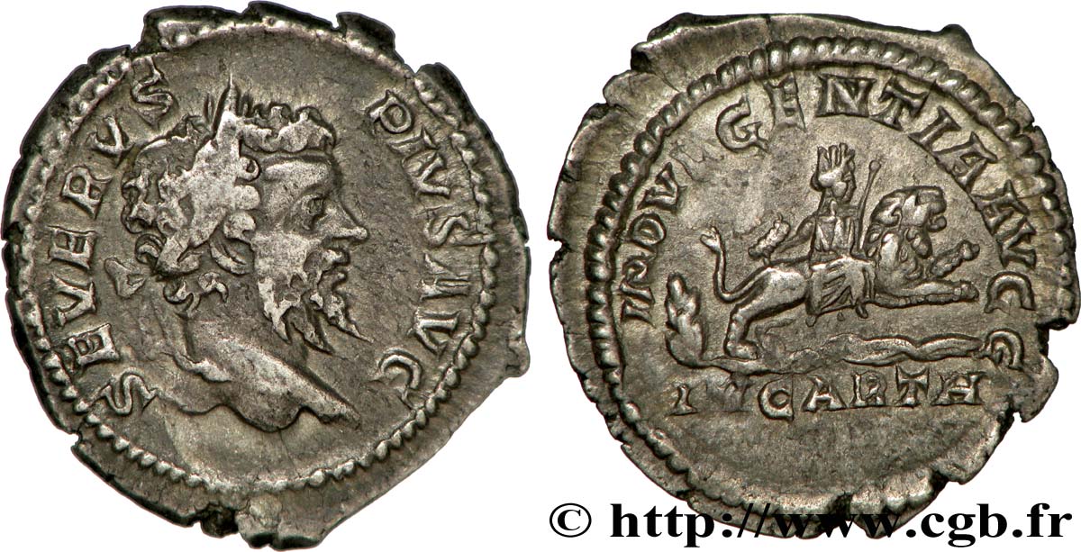 SEPTIME SÉVÈRE Denier TTB/TTB+