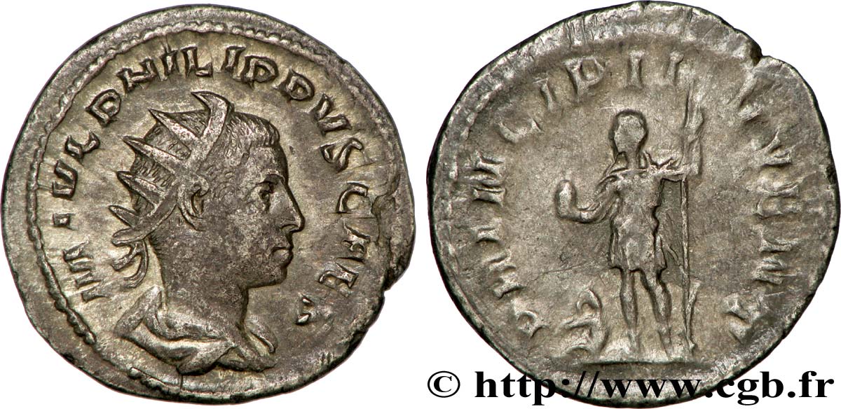 PHILIPPE II Antoninien TTB+/TTB