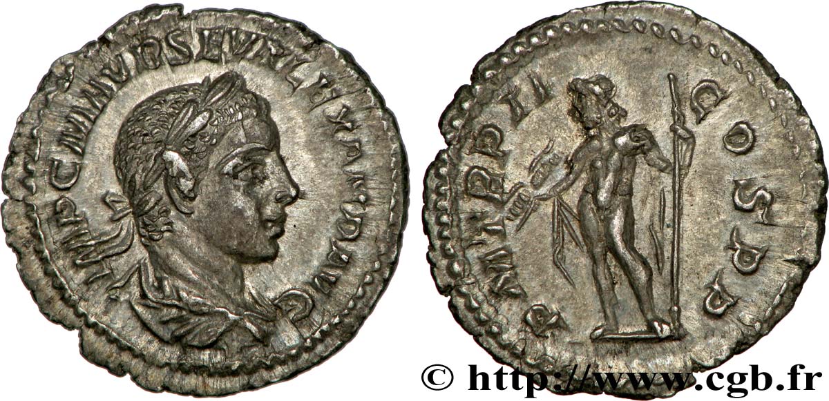 ALEXANDRE SÉVÈRE Denier FDC