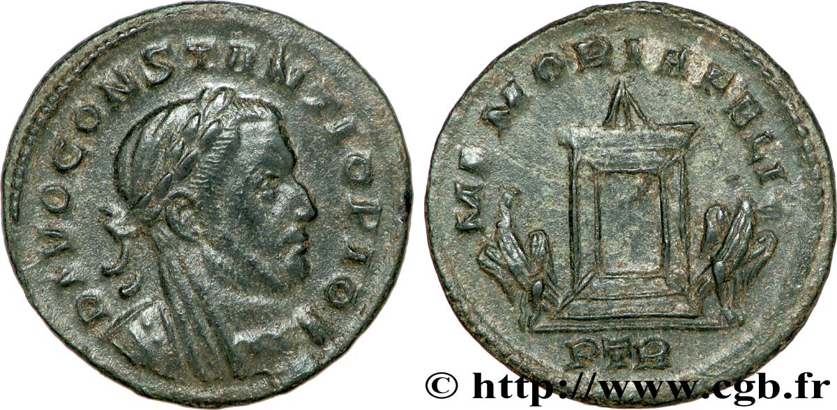 CONSTANCE Ier CHLORE  Follis ou nummus SUP