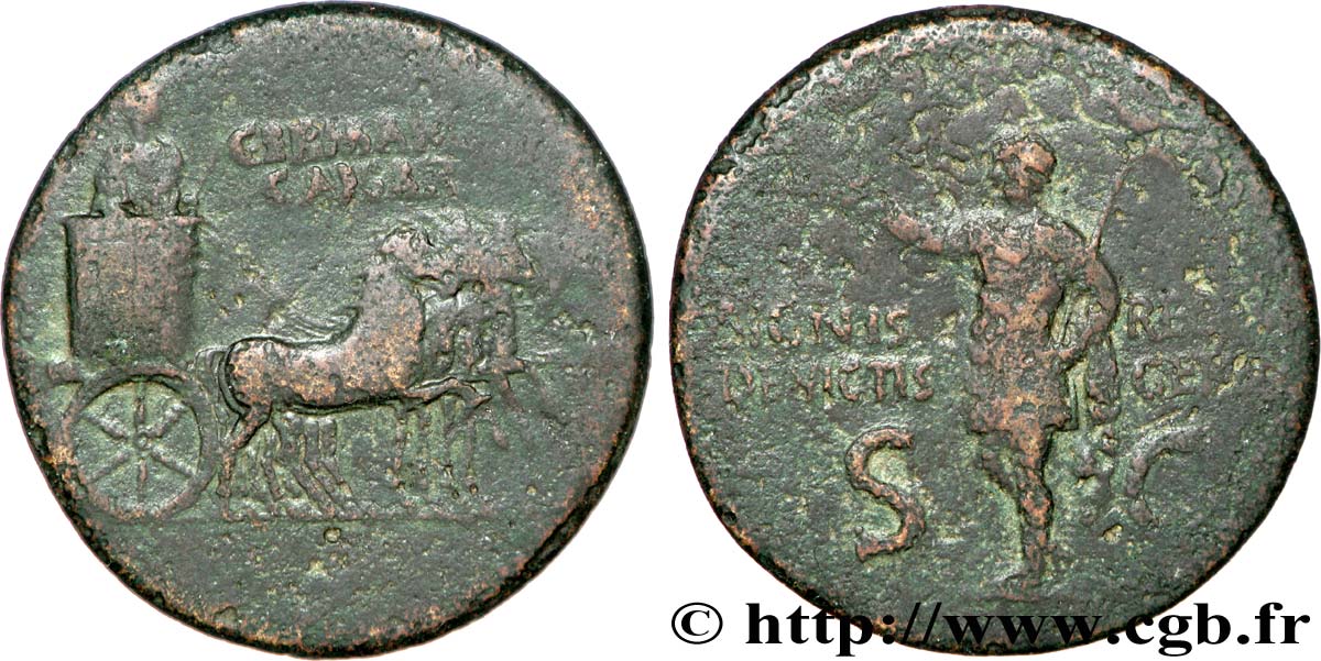 GERMANICUS Dupondius TB