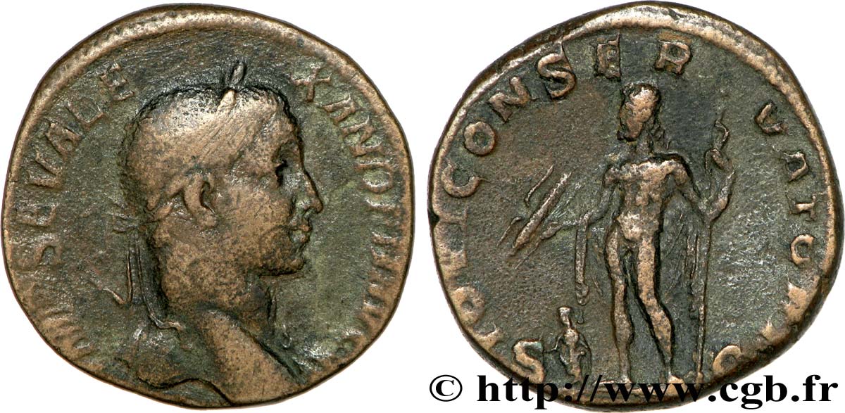 ALEXANDRE SÉVÈRE Sesterce TB+