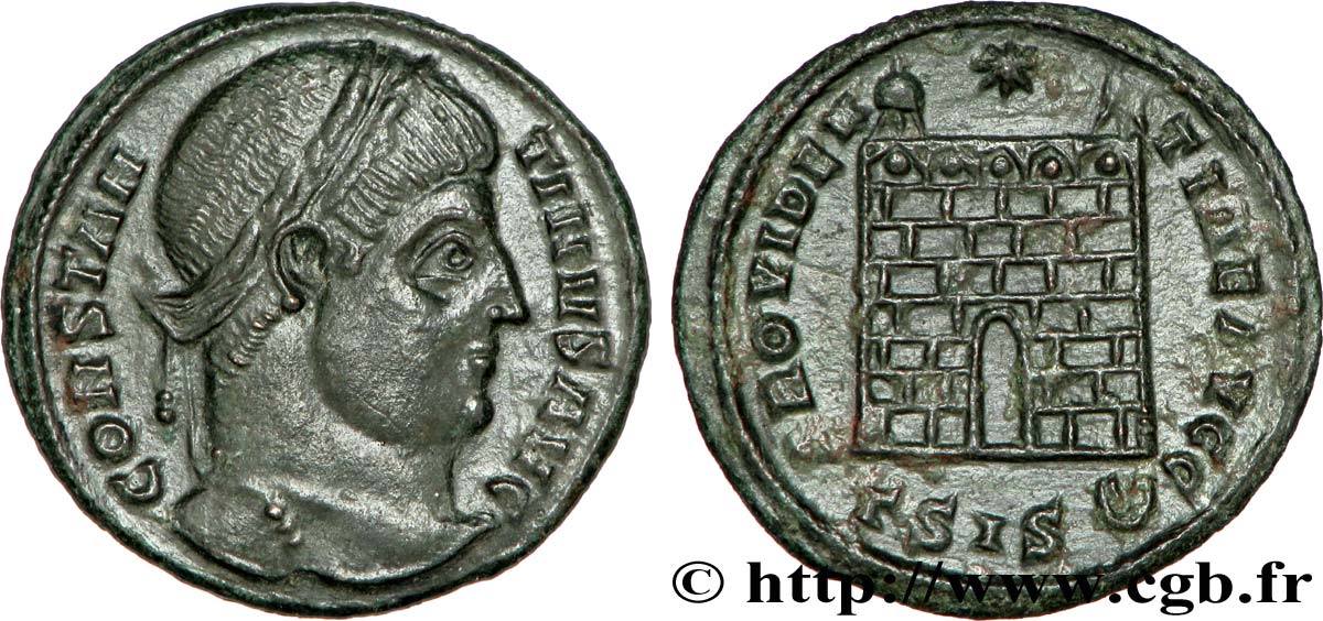 CONSTANTIN Ier LE GRAND Centenionalis ou nummus SUP