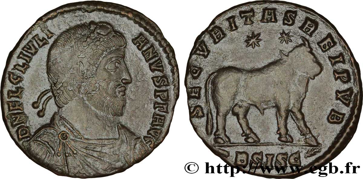 JULIEN II LE PHILOSOPHE Double maiorina, (GB, Æ 1) TTB+