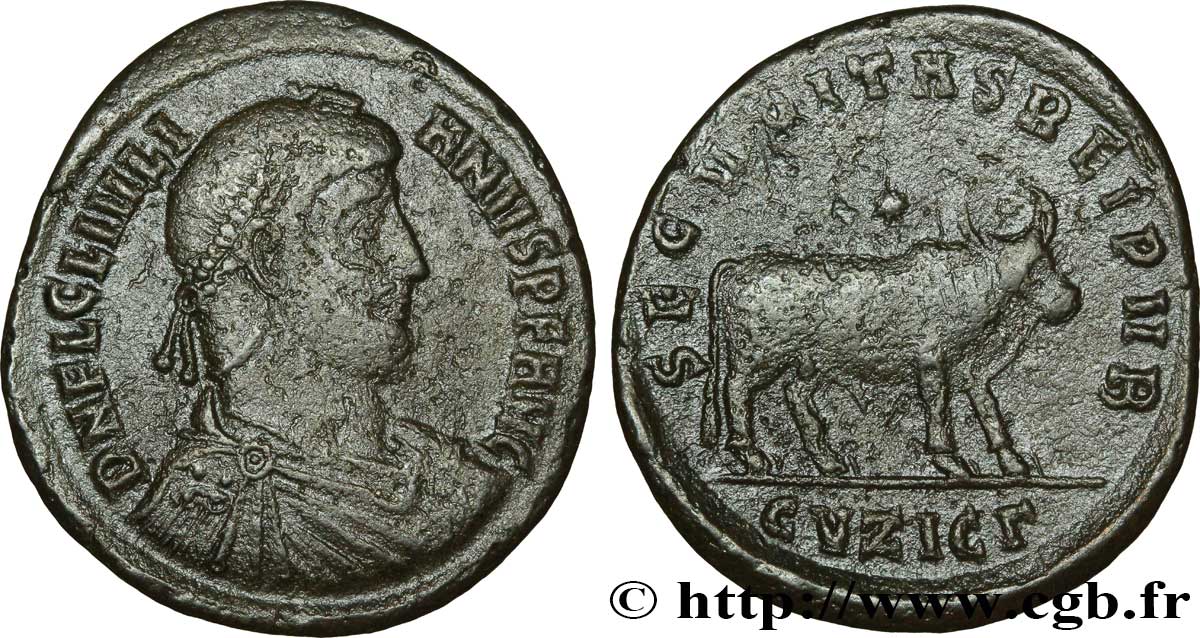 JULIEN II LE PHILOSOPHE Double maiorina, (GB, Æ 1) TTB