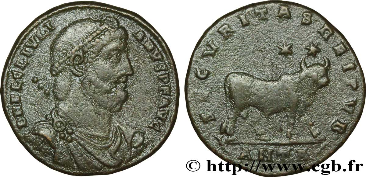 JULIEN II LE PHILOSOPHE Double maiorina, (GB, Æ 1) TTB