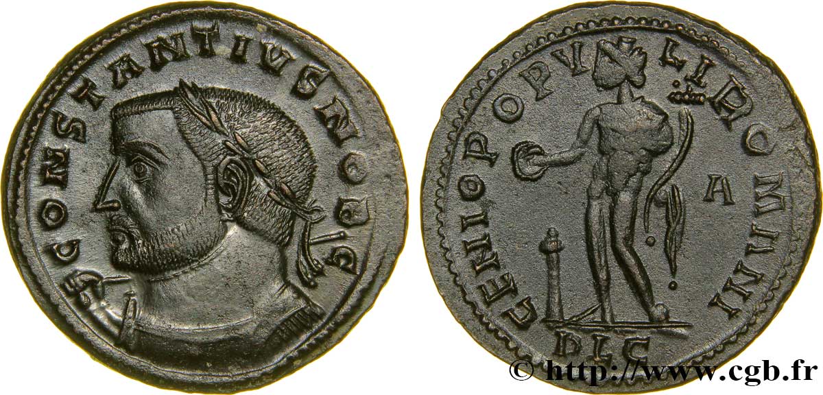 CONSTANCE Ier CHLORE Follis ou nummus SPL