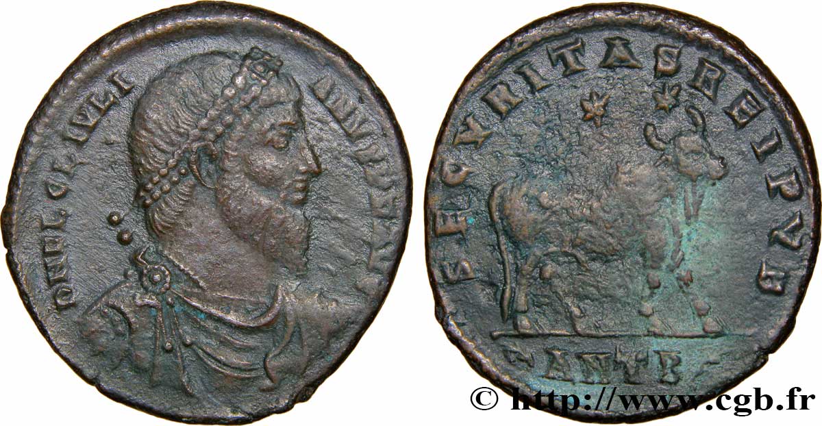 IULIANUS II DER PHILOSOPH Double maiorina, (GB, Æ 1) fSS
