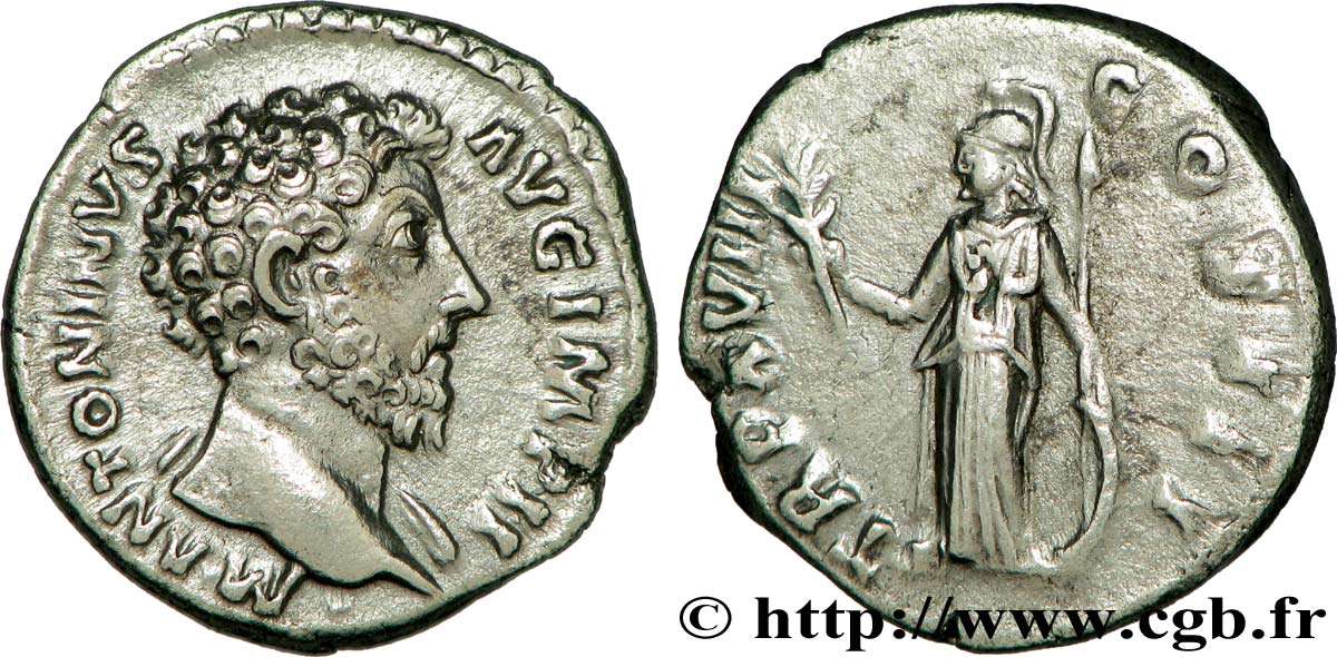 MARC AURÈLE Denier TTB+/TTB