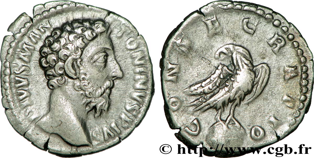 MARC AURÈLE Denier TTB+