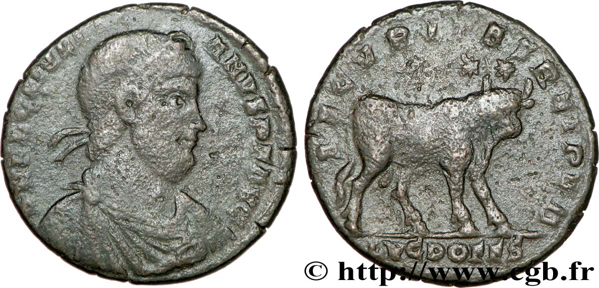 JULIEN II LE PHILOSOPHE Double maiorina, (GB, Æ 1) TB+