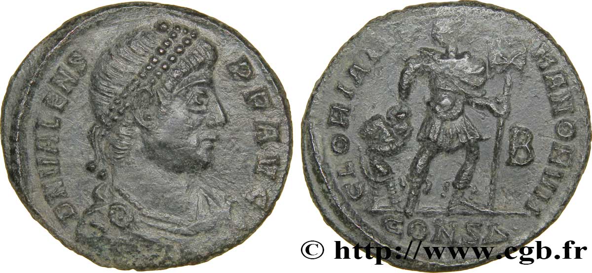 VALENS Nummus, (PB, Æ 3) SUP