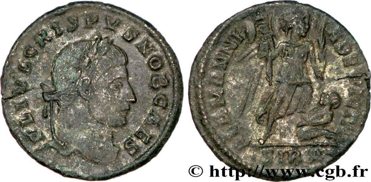 CRISPUS Centenionalis ou nummus TTB+