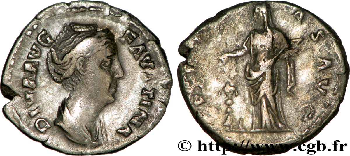 FAUSTINE MÈRE Denier TB+