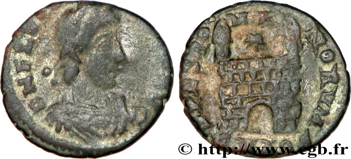 FLAVIUS VICTOR Nummus, (PBQ, Æ 4) TTB