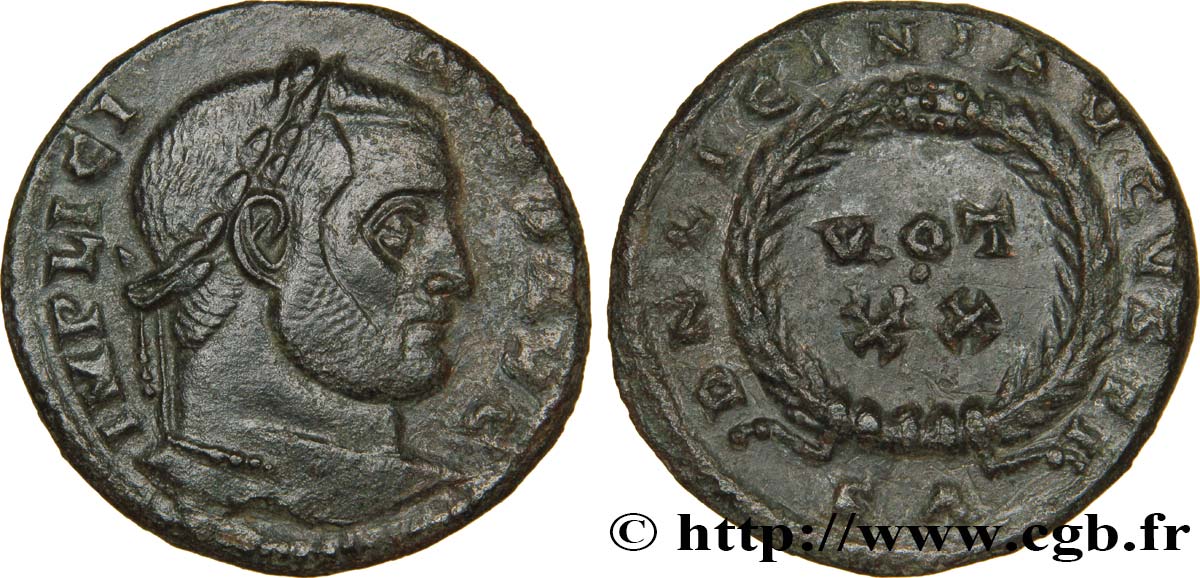 LICINIO I PADRE Centenionalis ou nummus MBC+