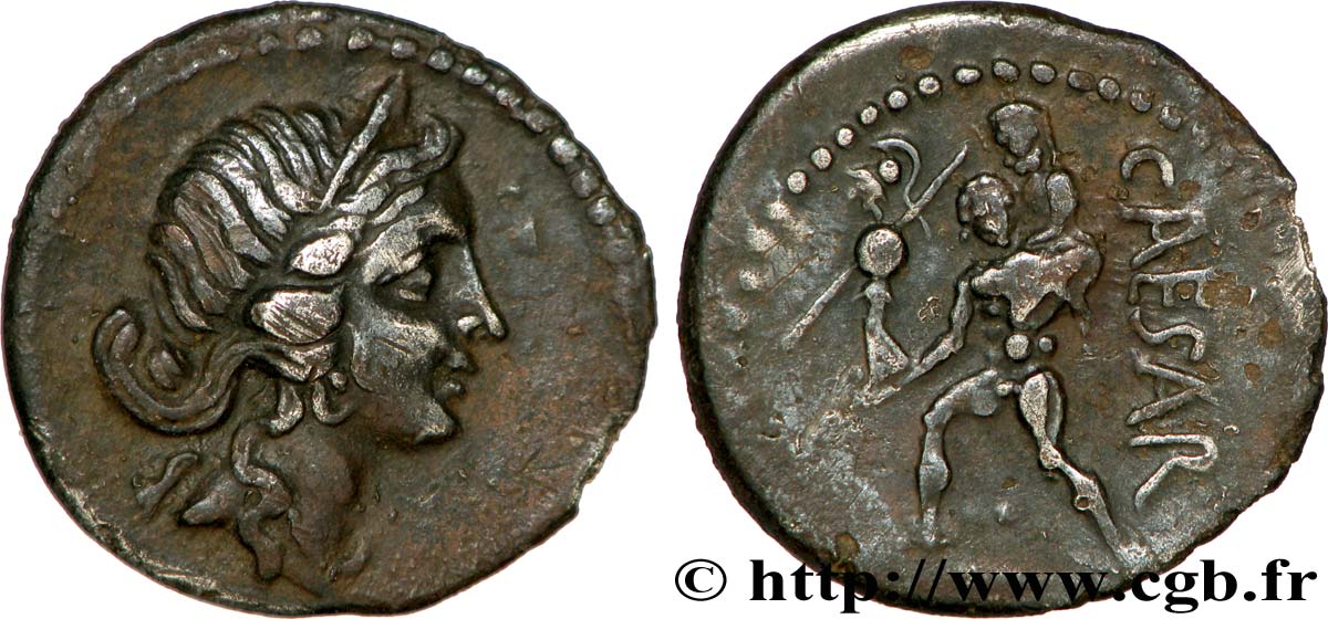 JULES CÉSAR Denier TTB