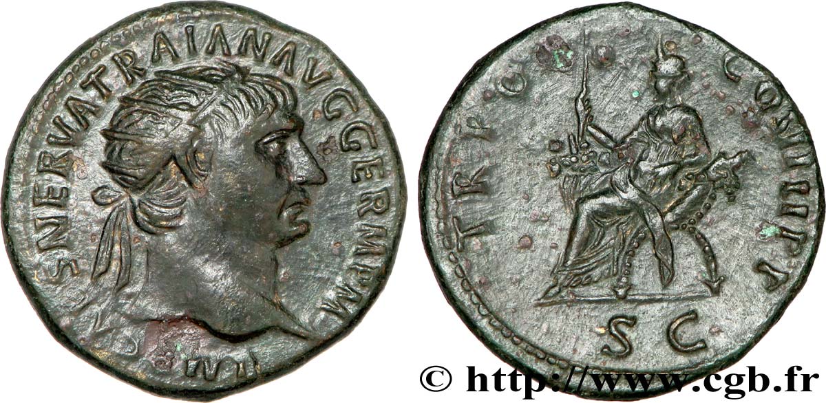 TRAJAN Dupondius TTB+