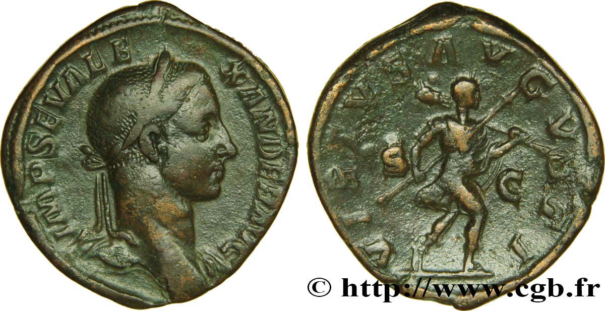 ALEXANDRE SÉVÈRE Sesterce TTB