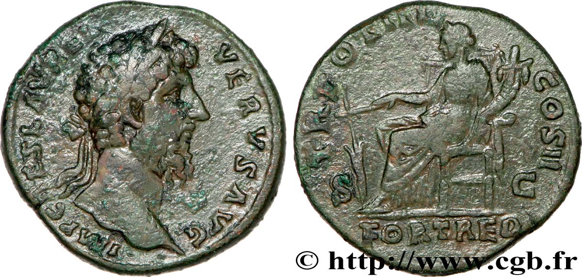 LUCIUS VÉRUS Sesterce TB+