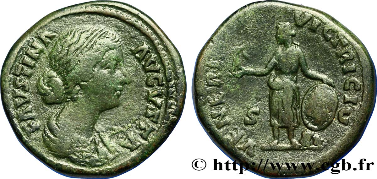 FAUSTINE JEUNE Sesterce TB+