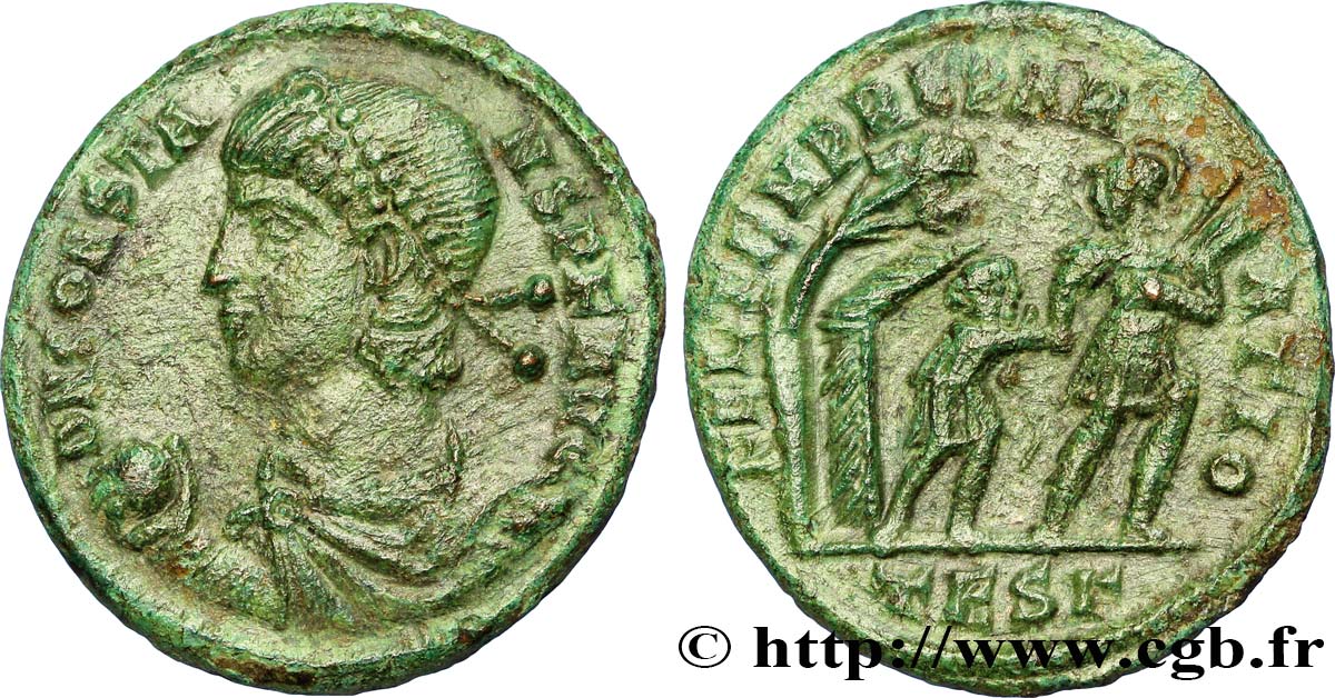 Constans Maiorina Mb Ae 2 Brm Roman Coins
