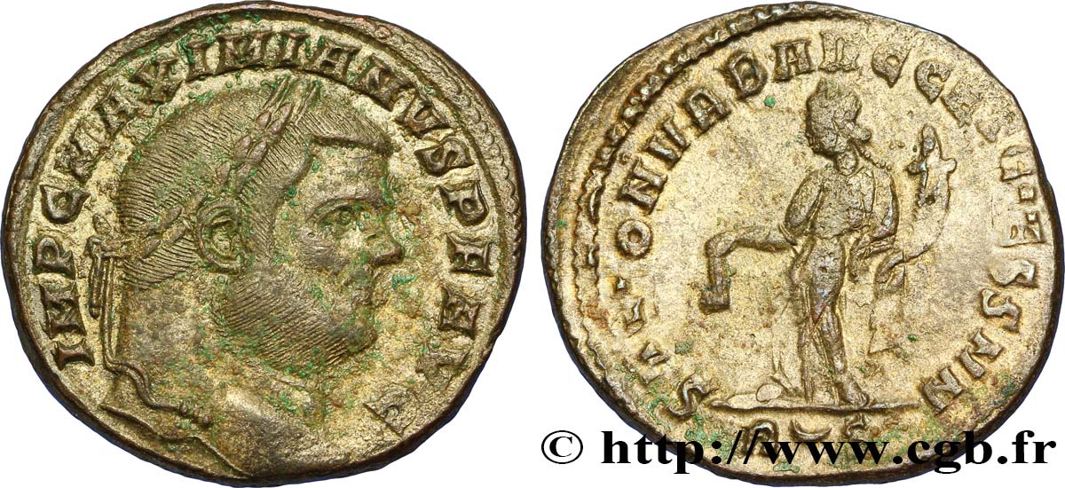 MAXIMIANUS HERCULIUS Follis ou nummus AU