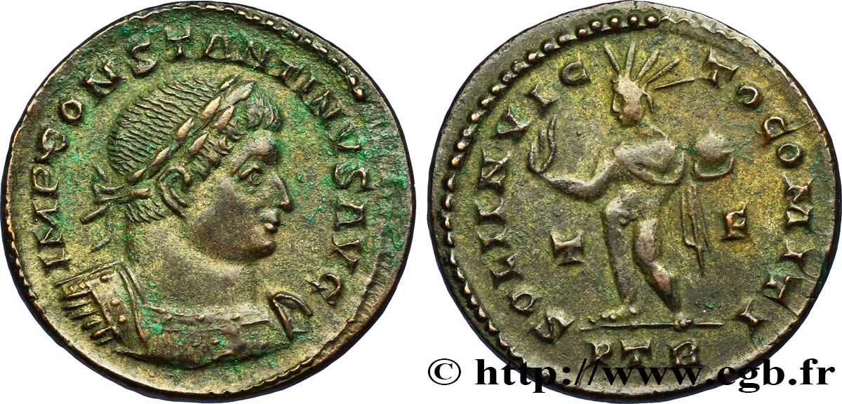 COSTANTINO I IL GRANDE Follis ou nummus q.SPL