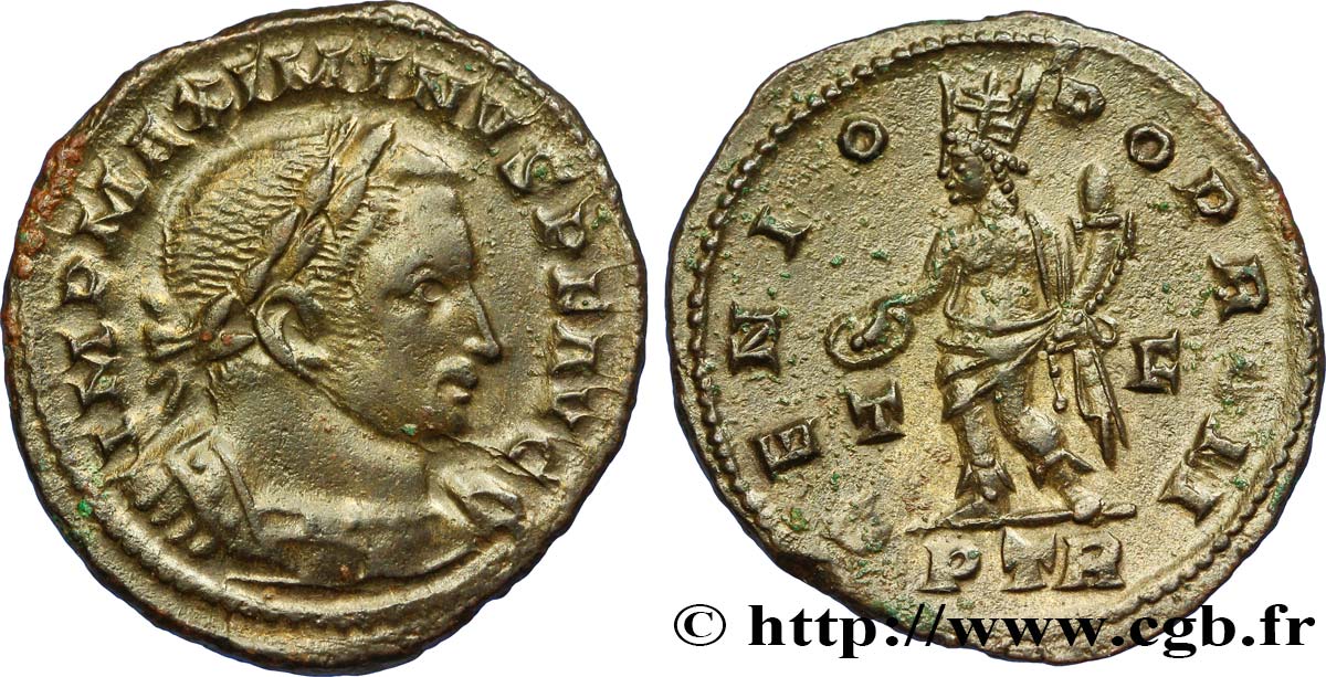 MAXIMINUS II  Follis ou nummus AU/MS