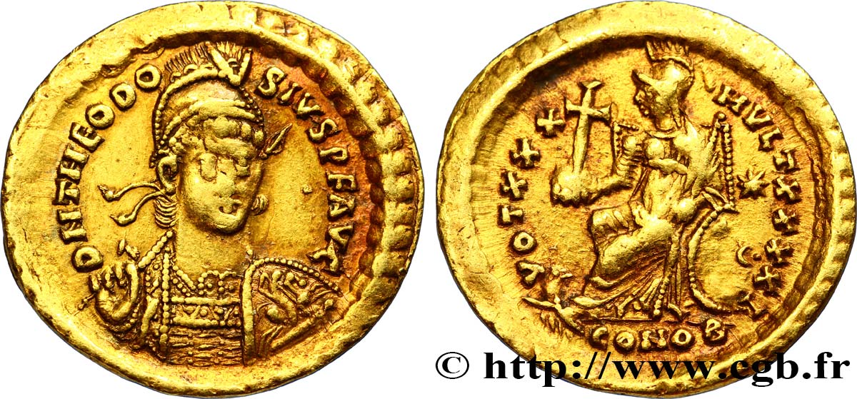 THEODOSIUS II Solidus fVZ