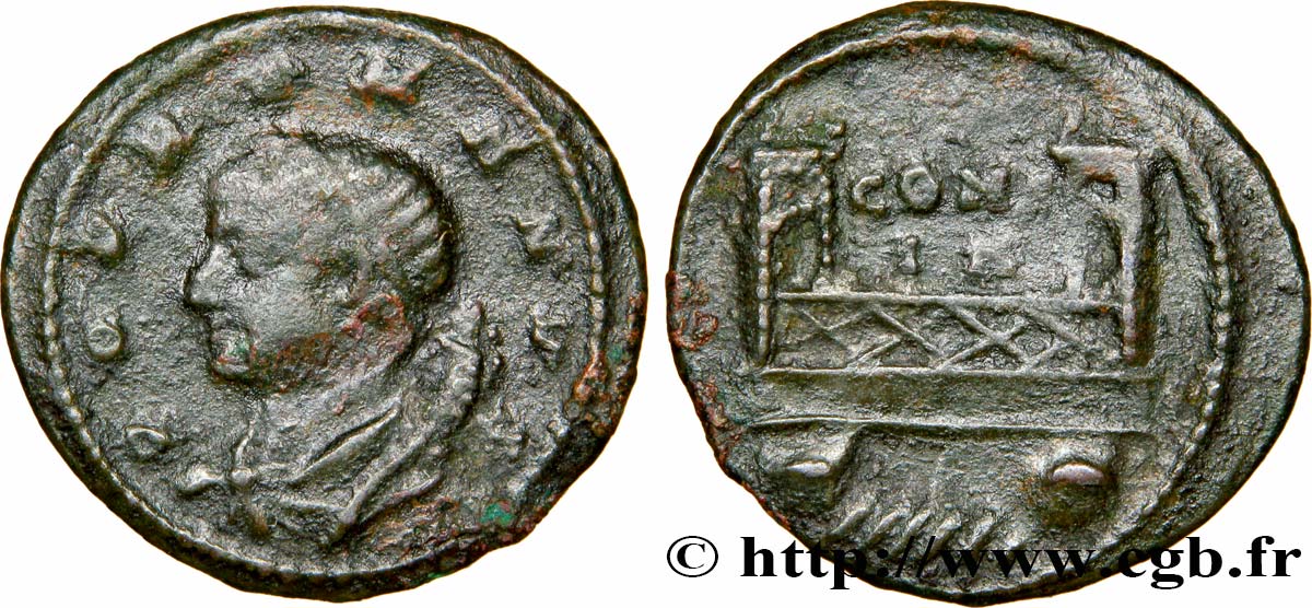 POPULUS ROMANUS Demi-centenionalis ou demi-nummus TTB