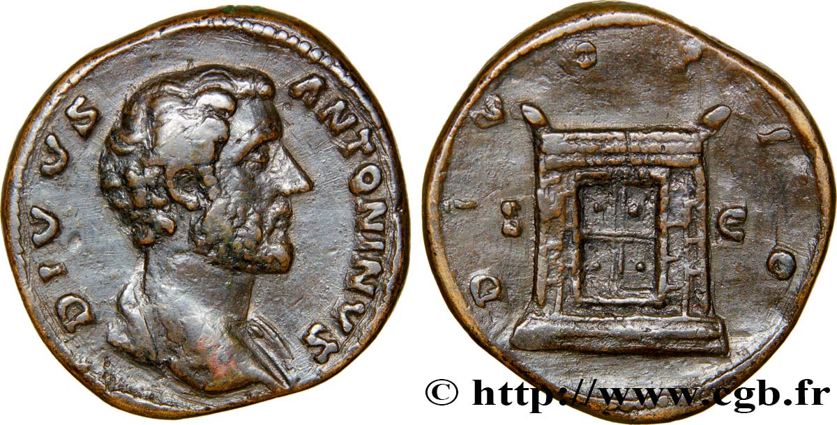 DIVUS ANTONINUS Sesterce XF/VF