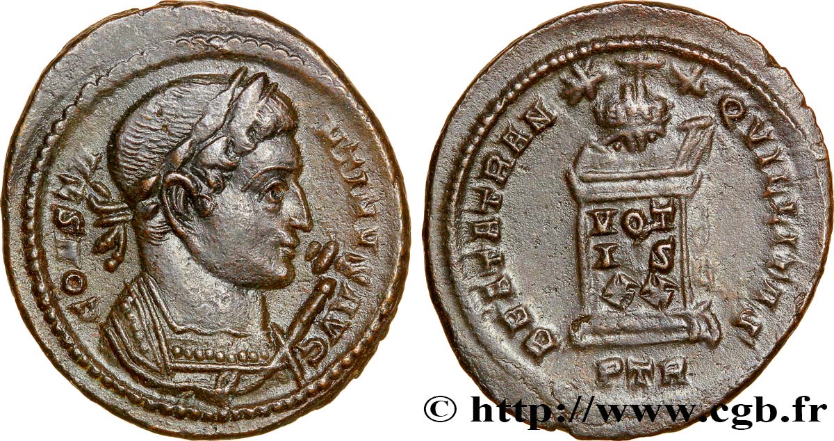 CONSTANTINE I THE GREAT Centenionalis ou nummus AU