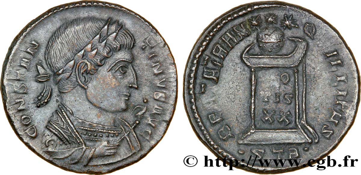 CONSTANTINE I THE GREAT Centenionalis ou nummus AU