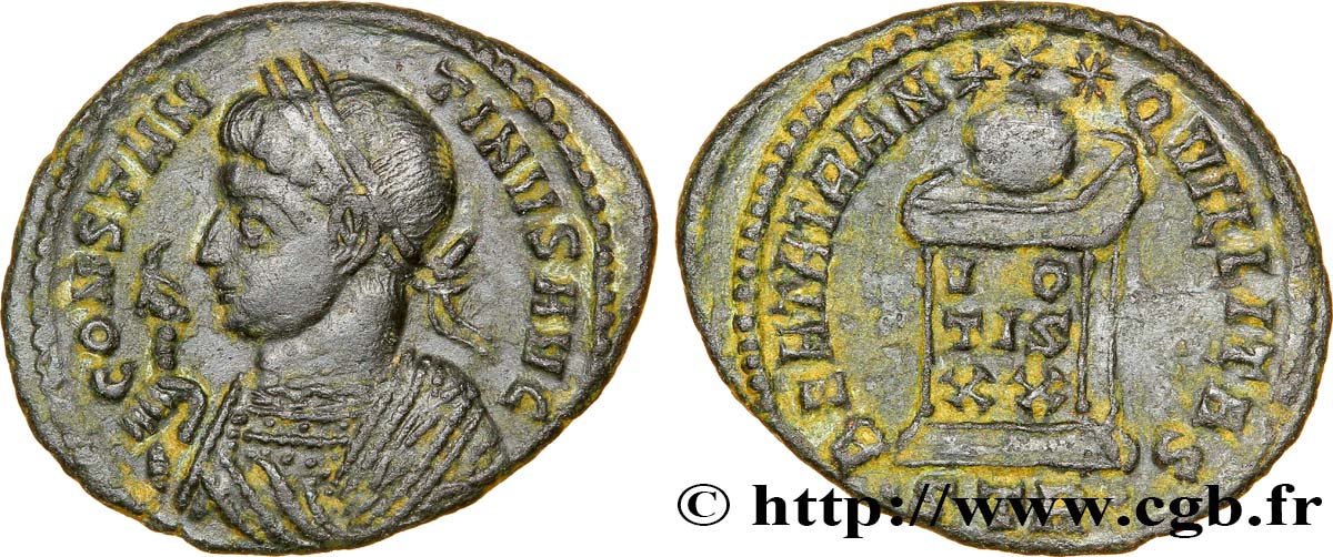 CONSTANTIN Ier LE GRAND Centenionalis ou nummus TTB+
