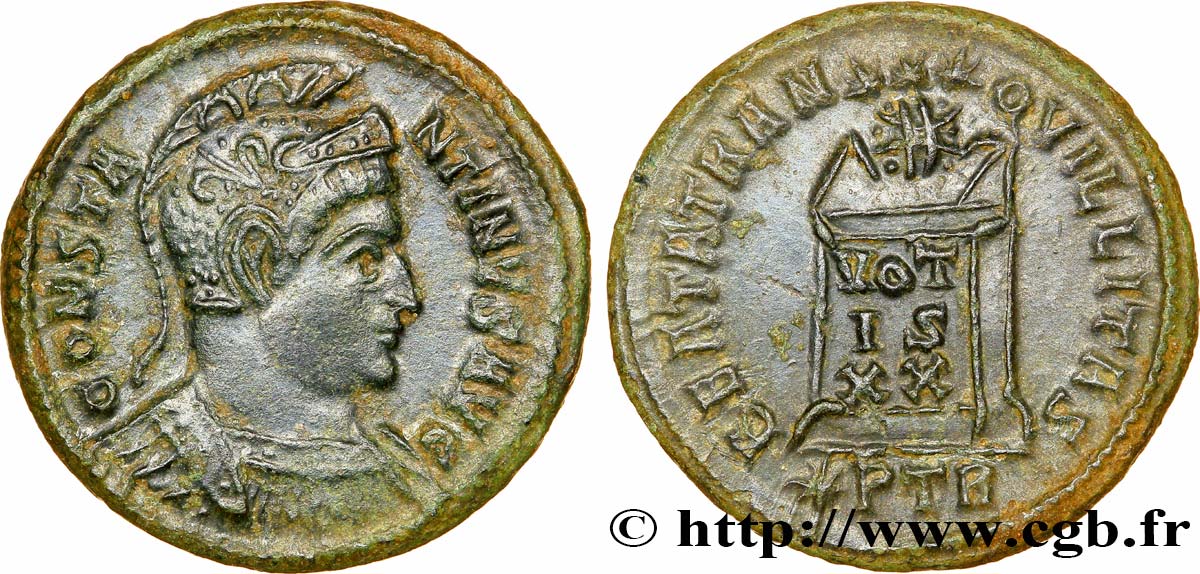 CONSTANTIN Ier LE GRAND Centenionalis ou nummus TTB+