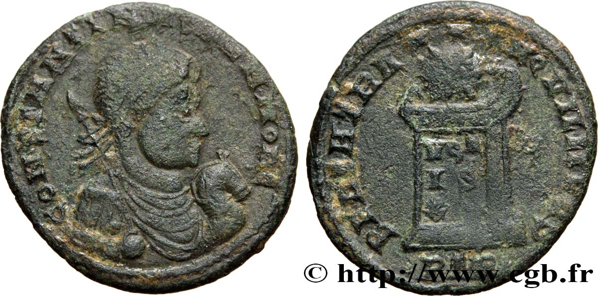 CONSTANTIN II Centenionalis ou nummus TB+