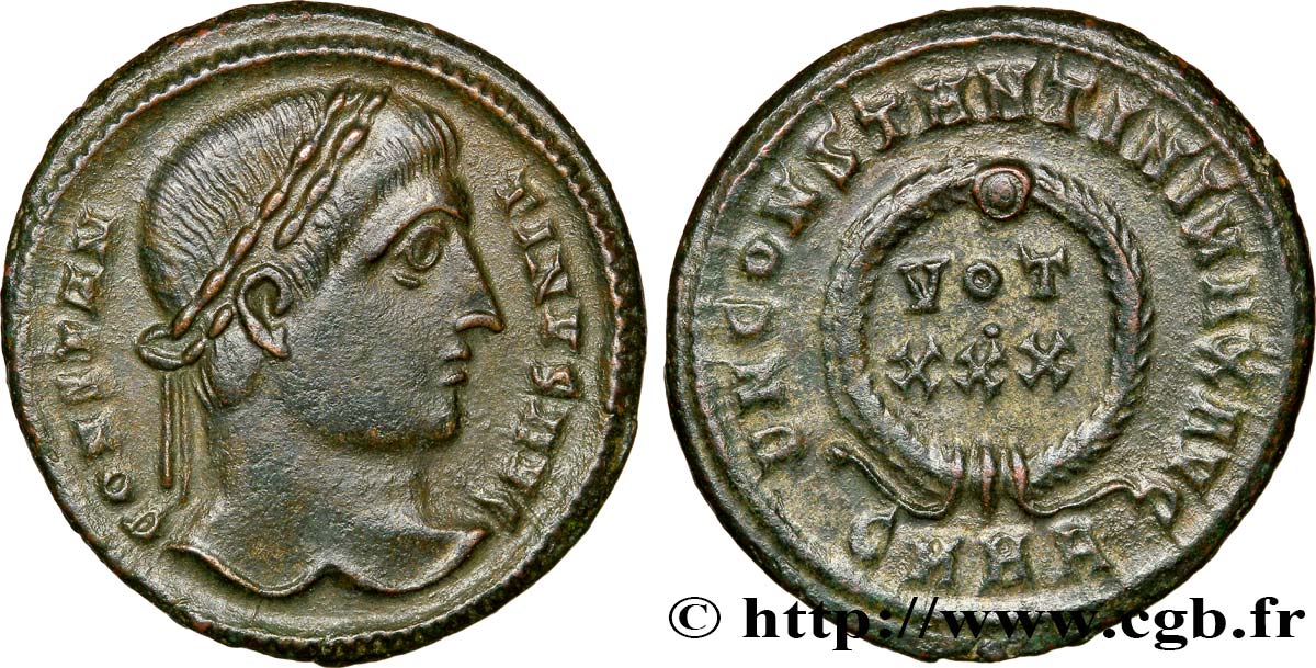 CONSTANTIN Ier LE GRAND Centenionalis ou nummus SPL