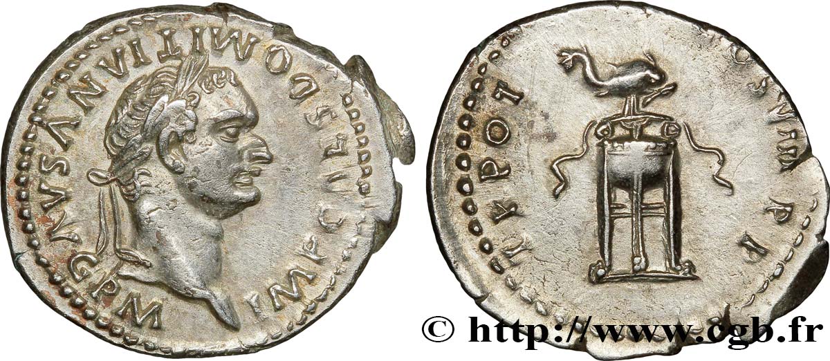 DOMITIANUS Denier AU