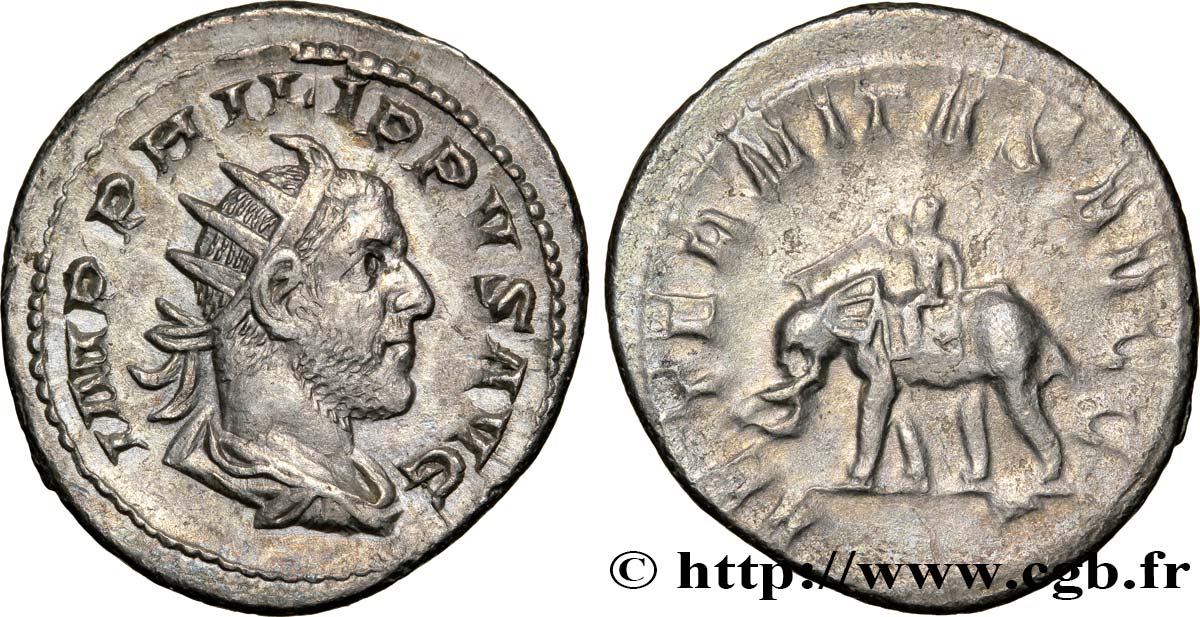 PHILIPPUS I. ARABS Antoninien VZ/SS