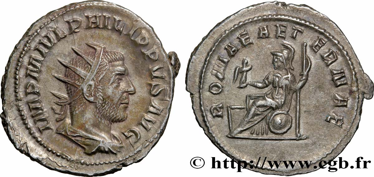 PHILIPPUS I. ARABS Antoninien VZ