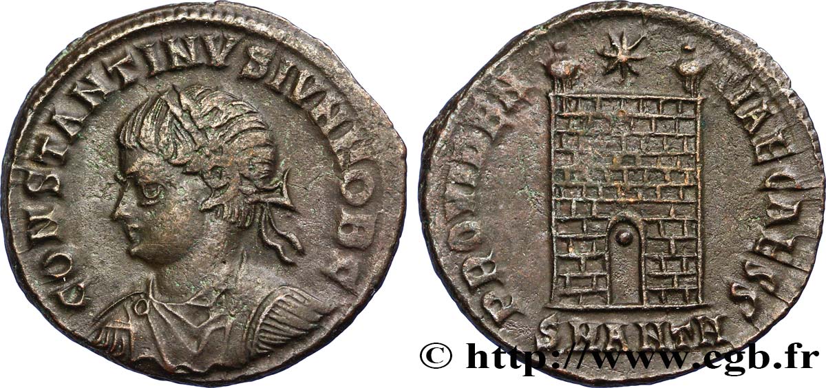 CONSTANTIN II Centenionalis ou nummus TTB+