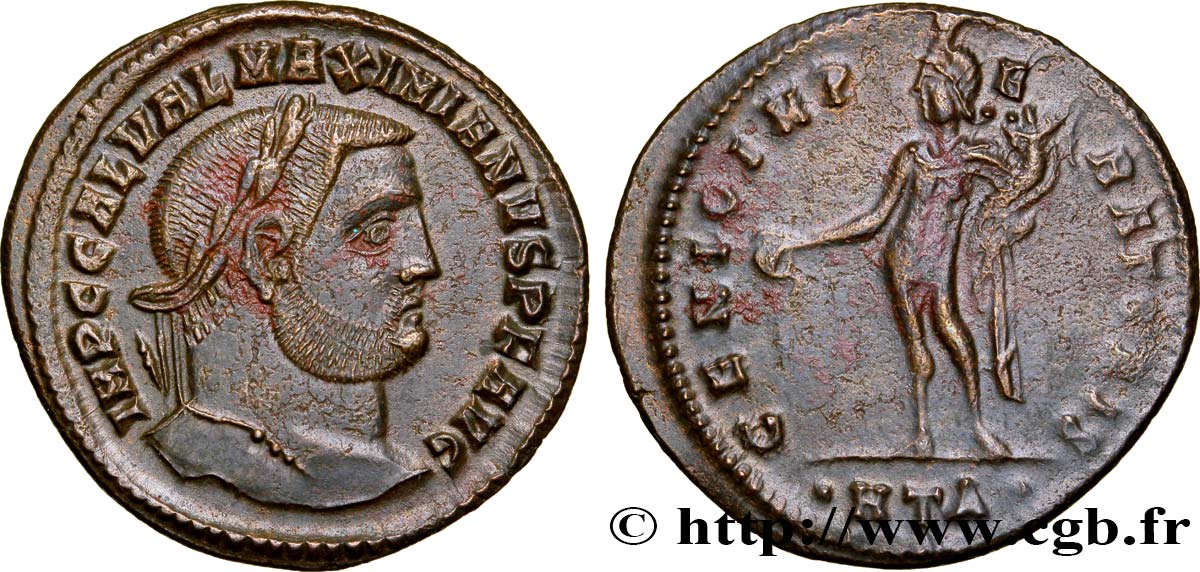 GALERIUS Follis ou nummus AU