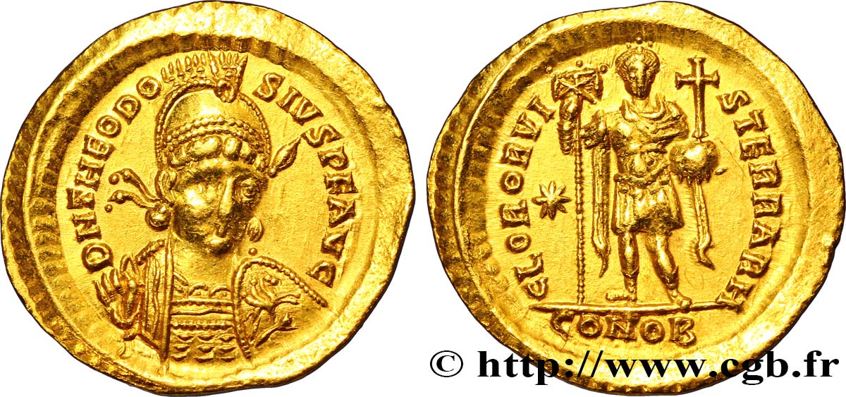 THÉODOSE II Solidus SUP