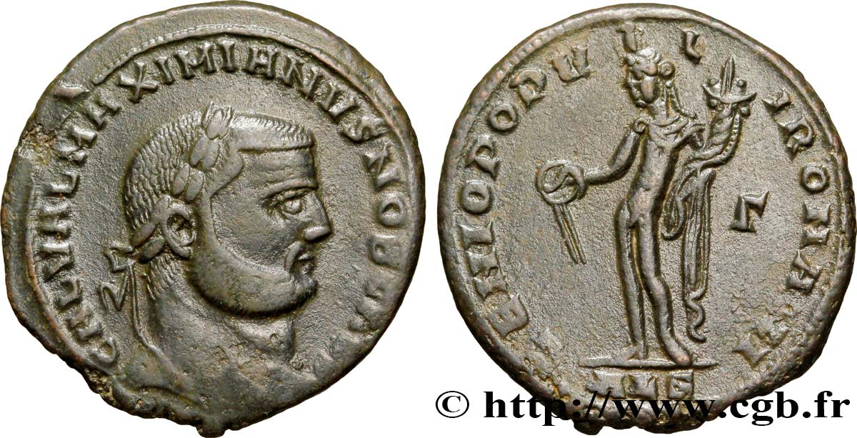 GALÈRE Follis ou nummus TTB