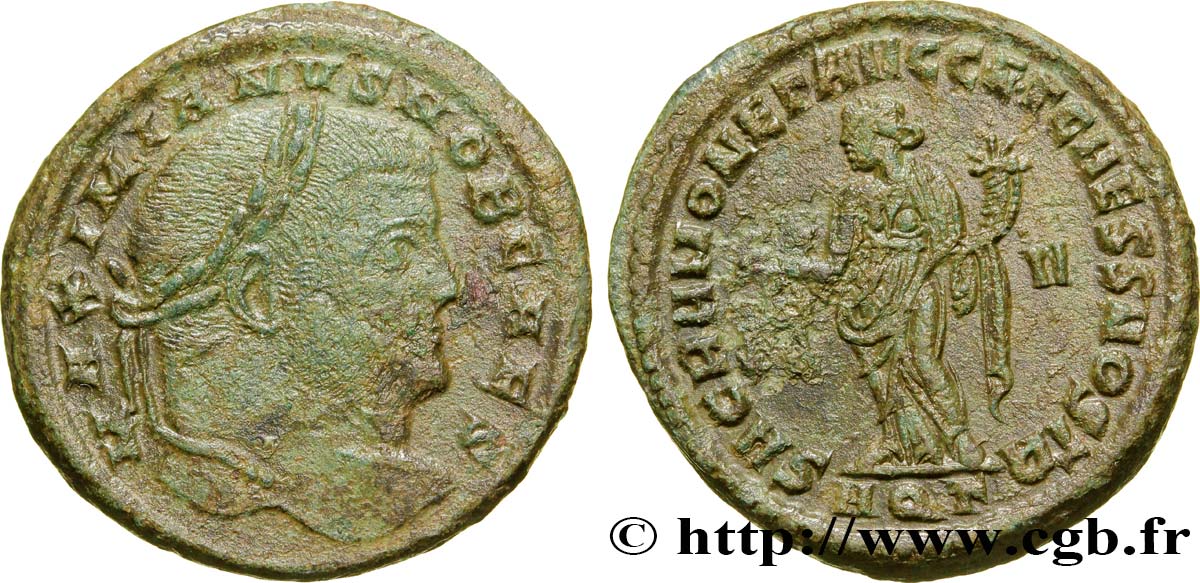 GALÈRE Follis ou nummus TTB/TTB+