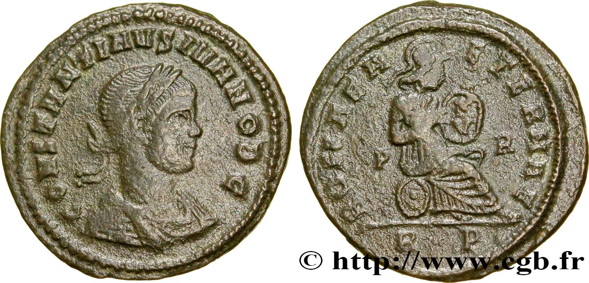 CONSTANTIN II Centenionalis ou nummus TTB