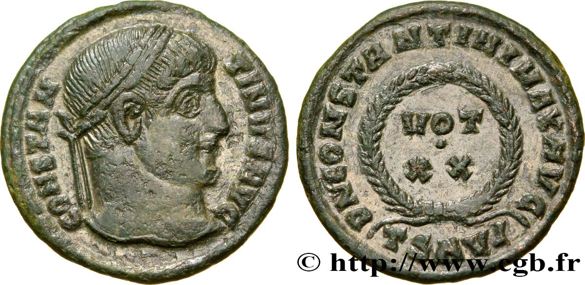 CONSTANTINE I THE GREAT Centenionalis ou nummus AU