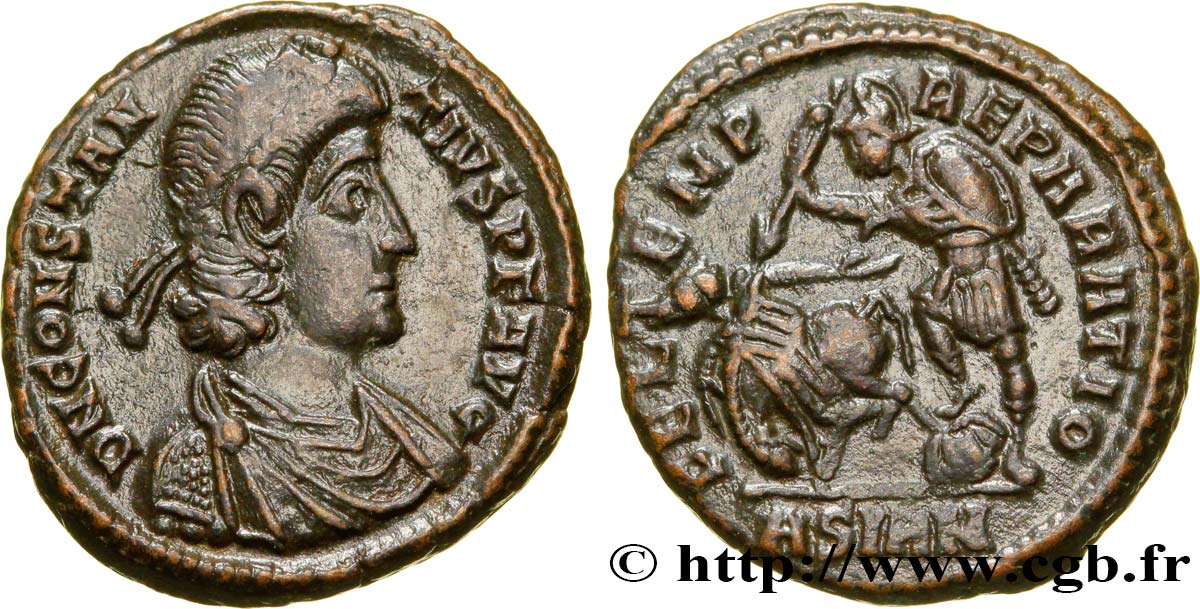 CONSTANCE II Maiorina réduite, (PB, Æ 3) SUP
